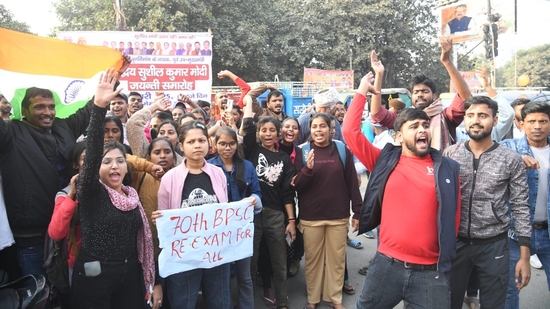 As per agencies, the students' protest has intensified with demands for the cancellation of the exam and a re-examination(Santosh Kumar)