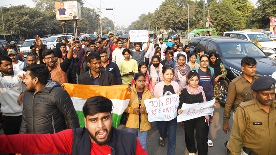 As per agencies, the police department authorities clarified that "mild force" was used and denied any injuries to the protesting aspirants. (Santosh Kumar)