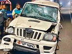 The accident occurred in the early hours of Friday close to Veer railway station in Raigad district. (HT) The accident occurred in the early hours of Friday close to Veer railway station in Raigad district. (HT)