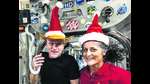 Christmas on the ISS. Sunita Williams and Butch Wilmore have now been stranded in space for exactly seven months. (NASA) Christmas on the ISS. Sunita Williams and Butch Wilmore have now been stranded in space for exactly seven months. (NASA)
