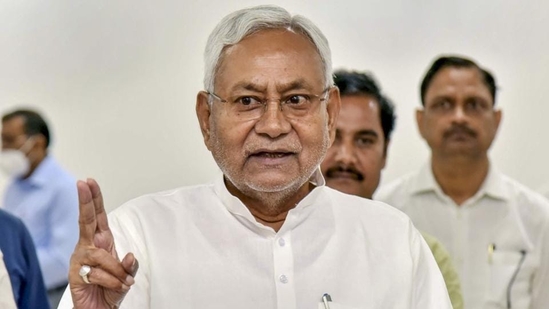 Bihar chief minister Nitish Kumar criticised the Lalu Prasad era government(PTI) Bihar chief minister Nitish Kumar criticised the Lalu Prasad era government(PTI)
