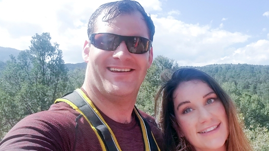 Undated photo of Alicia Arritt (R) with former Army Special Forces soldier Matthew Livelsberger.(AP) Undated photo of Alicia Arritt (R) with former Army Special Forces soldier Matthew Livelsberger.(AP)