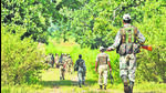 A CRPF unit during an area domination patrol in October 2013. (HT Photo) A CRPF unit during an area domination patrol in October 2013. (HT Photo)