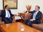 New Delhi, Jan 06 (ANI): NSA Ajit Doval meets US National Security Advisor Jake Sullivan, in New Delhi on Monday. (ANI Photo)
(ANI) New Delhi, Jan 06 (ANI): NSA Ajit Doval meets US National Security Advisor Jake Sullivan, in New Delhi on Monday. (ANI Photo)
(ANI)