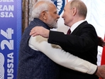 Russian President Vladimir Putin embraces Indian Prime Minister Narendra Modi during their meeting on the sidelines of the Brics Summit in Kazan, Russia (via REUTERS) Russian President Vladimir Putin embraces Indian Prime Minister Narendra Modi during their meeting on the sidelines of the Brics Summit in Kazan, Russia (via REUTERS)