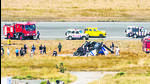 Sunday’s crash killed two pilots and an aircrew diver. (PTI) Sunday’s crash killed two pilots and an aircrew diver. (PTI)