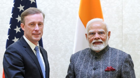 New Delhi, Jan 06 (ANI): Prime Minister Narendra Modi meets US National Security Advisor Jake Sullivan, in New Delhi on Monday. (ANI Photo)(Narendra Modi -X) New Delhi, Jan 06 (ANI): Prime Minister Narendra Modi meets US National Security Advisor Jake Sullivan, in New Delhi on Monday. (ANI Photo)(Narendra Modi -X)
