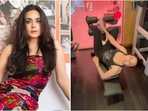 Preity Zinta shows off fit physique in latest workout video on Instagram.(Instagram/@realpz) Preity Zinta shows off fit physique in latest workout video on Instagram.(Instagram/@realpz)
