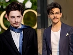 Timothee Chalamet and Veer Pahariya sporting the same moustache Timothee Chalamet and Veer Pahariya sporting the same moustache