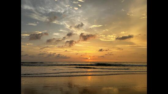 “I notice how quiet the south of Goa is and how starkly different from the lanes of the north that are teeming with tourists. The only sound that makes its presence felt here is the whisper of the sea.” (Arunima Mazumdar) “I notice how quiet the south of Goa is and how starkly different from the lanes of the north that are teeming with tourists. The only sound that makes its presence felt here is the whisper of the sea.” (Arunima Mazumdar)