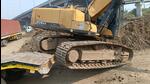 Operator crushed under excavator while unloading it from trailer Operator crushed under excavator while unloading it from trailer