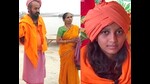 Rakhi and her guru with her mother (File) Rakhi and her guru with her mother (File)