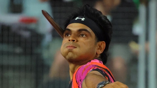 India javelin ace Neeraj Chopra in action at the Lausanne Diamond League meeting in August(HT_PRINT) India javelin ace Neeraj Chopra in action at the Lausanne Diamond League meeting in August(HT_PRINT)