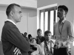 A schoolboy's soulful rendition of a Bollywood classic captured online attention, while his teacher's heartfelt reaction melted hearts.
(Instagram/rahul_chundawat63) A schoolboy's soulful rendition of a Bollywood classic captured online attention, while his teacher's heartfelt reaction melted hearts.
(Instagram/rahul_chundawat63)