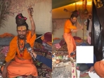 Sadhu thrashed YouTuber at Maha Kumbh Mela.(Instagram/janta_darbaar123) Sadhu thrashed YouTuber at Maha Kumbh Mela.(Instagram/janta_darbaar123)