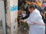 Uttar Pradesh's Minister of State for Secondary Education Gulab Devi(PTI) Uttar Pradesh's Minister of State for Secondary Education Gulab Devi(PTI)
