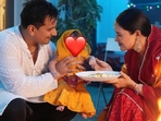 Prince Narula and Yuvika Chaudhary celebrated their first Lohri with newborn daughter. Prince Narula and Yuvika Chaudhary celebrated their first Lohri with newborn daughter.