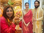 Actors Shilpa Shetty Kundra; and Sobhita Dhulipala and Naga Chaitanya Actors Shilpa Shetty Kundra; and Sobhita Dhulipala and Naga Chaitanya