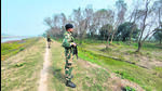 BSF officials explained that if any permanent structure, such as a border fence, has to come up within 150 yards of the international border. (HT photo) BSF officials explained that if any permanent structure, such as a border fence, has to come up within 150 yards of the international border. (HT photo)