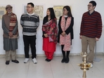 Hyungmee Lee, Hyunwook Park, Jain Gu and Youngbin Lee from South Korea with chief guest Jai Kishan Agarwal Hyungmee Lee, Hyunwook Park, Jain Gu and Youngbin Lee from South Korea with chief guest Jai Kishan Agarwal