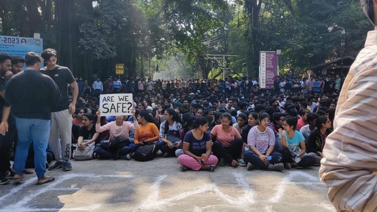 Students protesting at IIT-BHU campus.(File photo) Students protesting at IIT-BHU campus.(File photo)