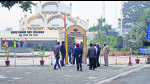 MC officials reviewing arrangements at Guru Nanak Dev Bhawan in Ludhiana on Sunday (HT Photo) MC officials reviewing arrangements at Guru Nanak Dev Bhawan in Ludhiana on Sunday (HT Photo)