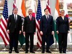 External Affairs Minister S Jaishankar poses for a group picture with United States Secretary of State, Marco Rubio, Australian Foreign Minister, Penny Wong and Japanese Foreign Minister Takeshi Iwaya during Quad Foreign Ministers’ Meeting, in Washington DC on Tuesday. (ANI Photo)
(Dr. S. Jaishankar-X) External Affairs Minister S Jaishankar poses for a group picture with United States Secretary of State, Marco Rubio, Australian Foreign Minister, Penny Wong and Japanese Foreign Minister Takeshi Iwaya during Quad Foreign Ministers’ Meeting, in Washington DC on Tuesday. (ANI Photo)
(Dr. S. Jaishankar-X)