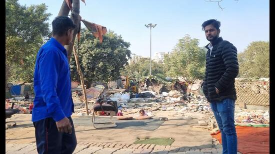 The LDA on January 18 conducted a demolition drive to get a part of the area near Balu Adda cleared to reclaim the entire land of around 2.59 lakh sq ft. (Sourced) The LDA on January 18 conducted a demolition drive to get a part of the area near Balu Adda cleared to reclaim the entire land of around 2.59 lakh sq ft. (Sourced)