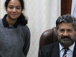 Pratika Rawal, the latest cricketing sensation from India, embodies the perfect blend of talent, discipline, and determination. (In pics: Pratika with Modern School, Barakhambha Road Principal Vijay Datta,) Pratika Rawal, the latest cricketing sensation from India, embodies the perfect blend of talent, discipline, and determination. (In pics: Pratika with Modern School, Barakhambha Road Principal Vijay Datta,)