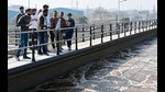 Members of Punjab Development during the visit assess Buddha Nullah pollution in Ludhiana on Thursday. (HT Photo) Members of Punjab Development during the visit assess Buddha Nullah pollution in Ludhiana on Thursday. (HT Photo)