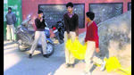 Students carrying sandbags at Government Senior Secondary School for Boys, Jawahar Nagar, in Ludhiana on Friday. (HT Photo) Students carrying sandbags at Government Senior Secondary School for Boys, Jawahar Nagar, in Ludhiana on Friday. (HT Photo)