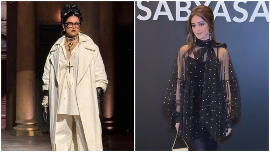 Several stars, 600 guests, a lavish grazing table, and hundreds of models were the highlights of Sabyasachi's extravagant 25th-anniversary gala held in Mumbai at NMACC. While Deepika Padukone opened the show, Christy Turlington closed for the designer. Let's see who wore what. 