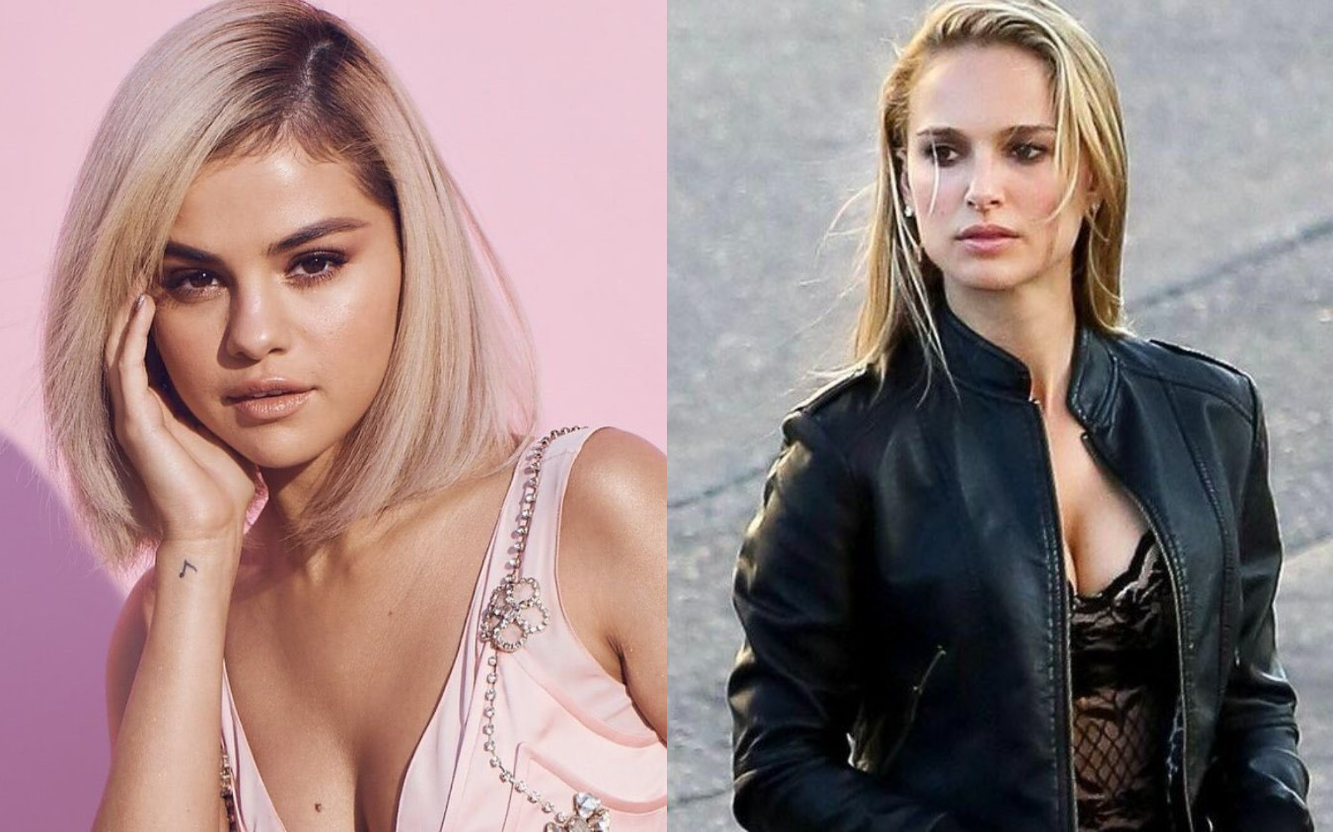 Selena Gomez and Natalie Portman Selena Gomez and Natalie Portman