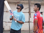 Shreyas Iyer with Suryansh Shedge Shreyas Iyer with Suryansh Shedge
