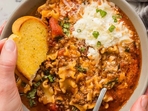 Lasagna soup is a trend that became viral on social media (instagram) Lasagna soup is a trend that became viral on social media (instagram)