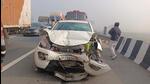 Around 25-30/30-35 vehicles, the majority of which were cars, collided due to the dense fog conditions on the DME (HT/ Sakib Ali) Around 25-30/30-35 vehicles, the majority of which were cars, collided due to the dense fog conditions on the DME (HT/ Sakib Ali)