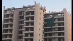The developer of the Chintels Paradiso condominium in Gurugram Sector 109 has begun demolishing the first of six residential towers that were declared unsafe by the district administration earlier. (HT PHOTO) The developer of the Chintels Paradiso condominium in Gurugram Sector 109 has begun demolishing the first of six residential towers that were declared unsafe by the district administration earlier. (HT PHOTO)