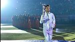 Uttarakhand badminton star Lakshya Sen carries the torch during the National Games opening ceremony in Dehradun on Tuesday. (ANI) Uttarakhand badminton star Lakshya Sen carries the torch during the National Games opening ceremony in Dehradun on Tuesday. (ANI)