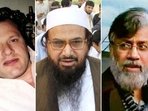 (L-R): David Coleman Headley alias Daood Gilani, Hafiz Saeed and Tahawwur Rana (L-R): David Coleman Headley alias Daood Gilani, Hafiz Saeed and Tahawwur Rana
