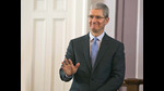 Tim Cook has again underlined Apple’s intent to widen the physical retail presence as well, with more Apple Stores set to open in more locations in India. (AP PHOTO) Tim Cook has again underlined Apple’s intent to widen the physical retail presence as well, with more Apple Stores set to open in more locations in India. (AP PHOTO)