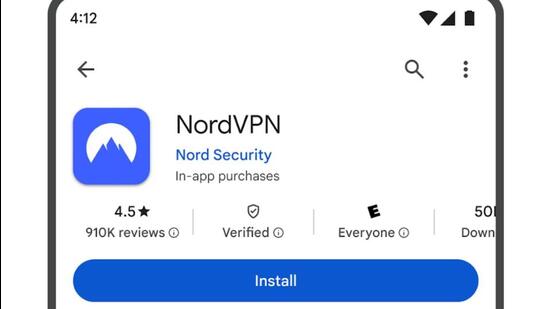 At the time of writing this HT could not see the Verified badging on the Play Store listings of NordVPN, hide.me, and Aloha in India. (Official image) At the time of writing this HT could not see the Verified badging on the Play Store listings of NordVPN, hide.me, and Aloha in India. (Official image)