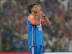 Pune: India's Harshit Rana celebrates the wicket of England batter Jacob Bethell during the fourth T20 cricket match between India and England, at Maharashtra Cricket Association Stadium.(PTI) Pune: India's Harshit Rana celebrates the wicket of England batter Jacob Bethell during the fourth T20 cricket match between India and England, at Maharashtra Cricket Association Stadium.(PTI)