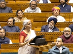 Budget 2025: Finance Minister Nirmala Sitharaman's budget address last one hour and 14 minutes this year.(Sansad TV) Budget 2025: Finance Minister Nirmala Sitharaman's budget address last one hour and 14 minutes this year.(Sansad TV)