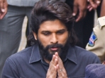 Allu Arjun was scheduled to attend the event held in Hyderabad.(PTI) Allu Arjun was scheduled to attend the event held in Hyderabad.(PTI)