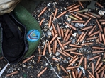 A military beret bearing the Armed Forces of the Democratic Republic of Congo (FARDC) insignia lies discarded alongside a pile of unspent cartridges near an abandoned, bullet-riddled military truck in Goma on January 31, 2025. The Rwandan-backed armed group M23 moved south as it closed in on a key military airport in DR Congo on January 31, 2025, a day after pledging to take the capital Kinshasa and as international criticism mounted.
The group's capture of most of Goma, the capital of North Kivu province, earlier in the week was a dramatic escalation in a region that has seen decades of conflict involving multiple armed groups. (Photo by Tony KARUMBA / AFP)(AFP) A military beret bearing the Armed Forces of the Democratic Republic of Congo (FARDC) insignia lies discarded alongside a pile of unspent cartridges near an abandoned, bullet-riddled military truck in Goma on January 31, 2025. The Rwandan-backed armed group M23 moved south as it closed in on a key military airport in DR Congo on January 31, 2025, a day after pledging to take the capital Kinshasa and as international criticism mounted.
The group's capture of most of Goma, the capital of North Kivu province, earlier in the week was a dramatic escalation in a region that has seen decades of conflict involving multiple armed groups. (Photo by Tony KARUMBA / AFP)(AFP)