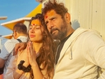 Raj Arjun with daughter-actor Sara Arjun on their recent visit to Maha Kumbh, Prayagraj recently(Instagram) Raj Arjun with daughter-actor Sara Arjun on their recent visit to Maha Kumbh, Prayagraj recently(Instagram)