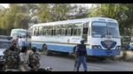 (Representative image) The incident took place on Saturday evening when the bus was leaving Gurugram. (PTI) (Representative image) The incident took place on Saturday evening when the bus was leaving Gurugram. (PTI)