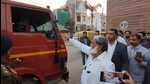 Transport minister Anil Vij conducting a raid to check vehicles for overloading on Ambala-Naraingarh road on Monday. (HT Photo) Transport minister Anil Vij conducting a raid to check vehicles for overloading on Ambala-Naraingarh road on Monday. (HT Photo)