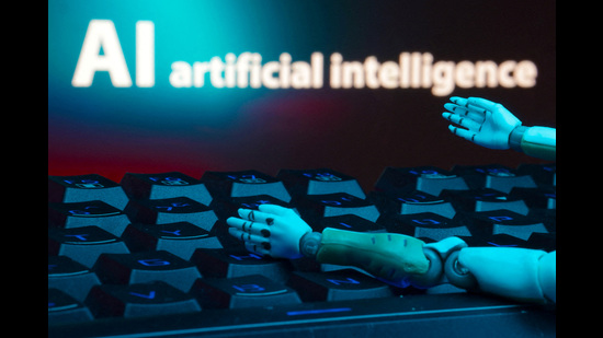 FILE PHOTO: A message reading "AI artificial intelligence", a keyboard, and robot hands are seen in this illustration taken January 27, 2025. REUTERS/Dado Ruvic/Illustration/File Photo (REUTERS) FILE PHOTO: A message reading "AI artificial intelligence", a keyboard, and robot hands are seen in this illustration taken January 27, 2025. REUTERS/Dado Ruvic/Illustration/File Photo (REUTERS)