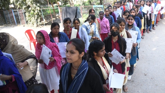 Carrying admit cards is necessary for appearing in the Class 12 (intermediate) exams. (Santosh Kumar)